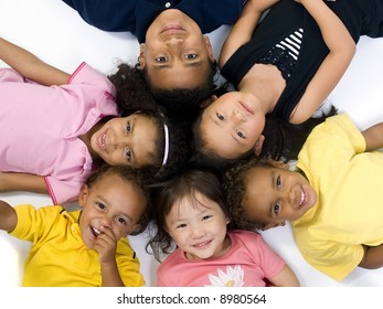 A Group Of Children Of Various Ethnic Backgrounds. Diversity