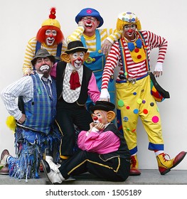 A group of clowns