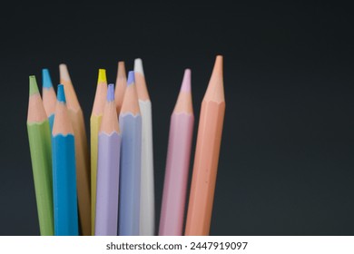 Group of Colored Pencils in a Cup - Powered by Shutterstock