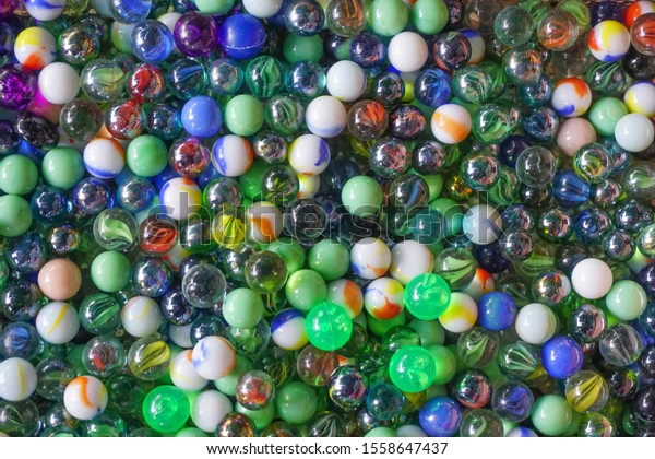 Group Colorful Glass Marbles Ball Different Stock Photo 1558647437 ...