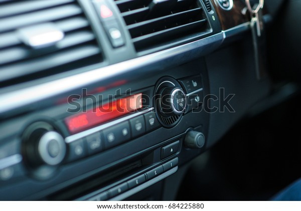A group of control panel in\
car