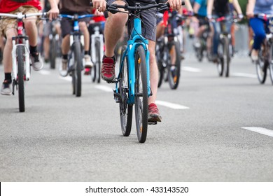 Group Of Cyclist At Bike Race