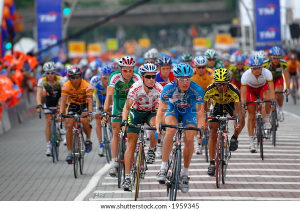 Group Cyclist Racer Racing Stock Photo (Edit Now) 1959345