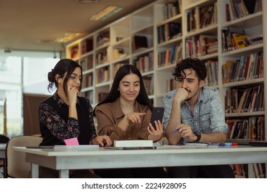 Group Of Diverse Colleagues Working On The Computers In The Modern Office Or Coworking Space