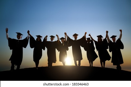 Group Of Diverse International Students Celebrating Graduation - Powered by Shutterstock