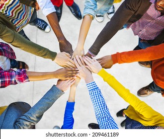 Group of Diverse Multiethnic People Teamwork - Shutterstock ID 209461189