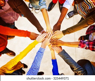 Group of Diverse Multiethnic People Teamwork Concept - Shutterstock ID 325449371