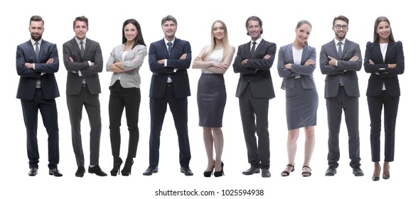 Group Of Diverse People Isolated Over White Background