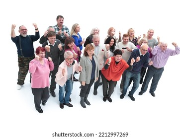 Group Of Diverse People Of Retirement Age Standing Together