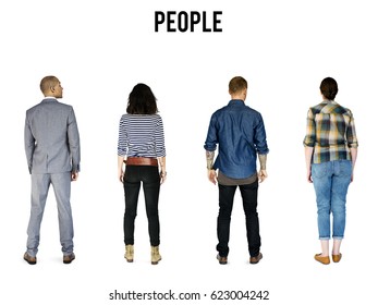 Group Diverse People Turn Back Side Stock Photo 623004242 | Shutterstock