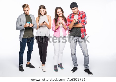 Group of Diverse People Using Digital Devices