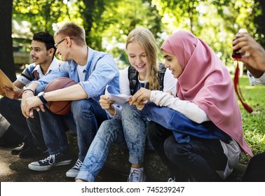 A Group Of Diverse Teenagers