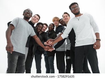 Group Of Diverse Young People Showing Their Unity