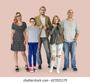 Group of Diversity People Together Set Studio Isolated - Shutterstock ID 627021179
