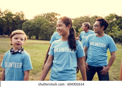 Group Of Diversity People Volunteer Community Service