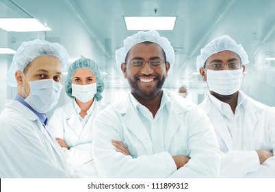 Group Of Doctors In Hospital