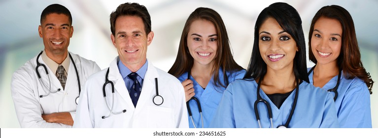 Group Doctors Nurses Set Hospital Stock Photo 202118497 | Shutterstock