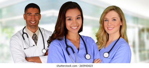 Group Doctors Nurses Set Hospital Stock Photo 265943423 | Shutterstock