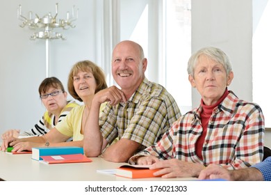 Group Elderly People Sit Table Stock Photo 176021303 | Shutterstock