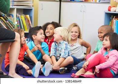 Group of Elementary Pupils In Classroom Listening To Teacher - Shutterstock ID 138148649