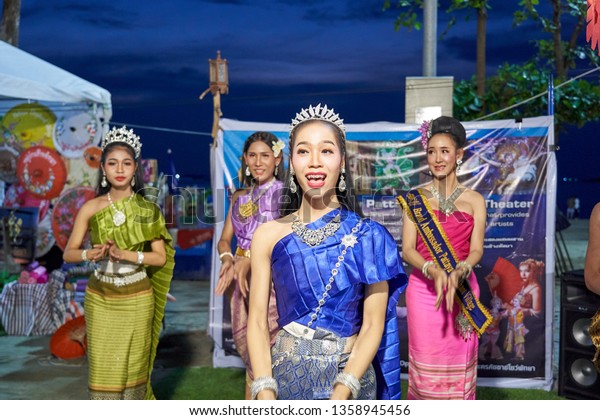 Group Fantastic Ladyboys National Dress On Stock Photo 1358945456 ...