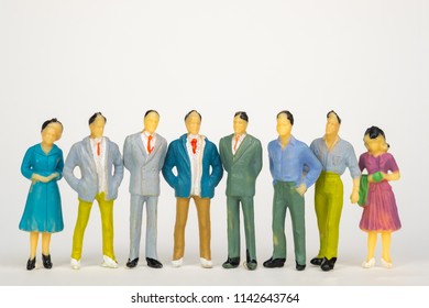 Group Portrait Funny Smiling Office Workers Stock Vector (Royalty Free ...