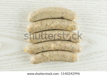 Similar – Image, Stock Photo Bavarian veal sausage with pretzel