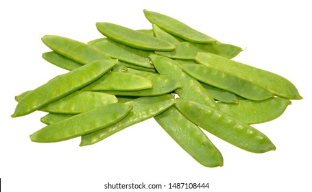 Group Fresh Raw Mangetout Peas Isolated Stock Photo 1487108444 ...