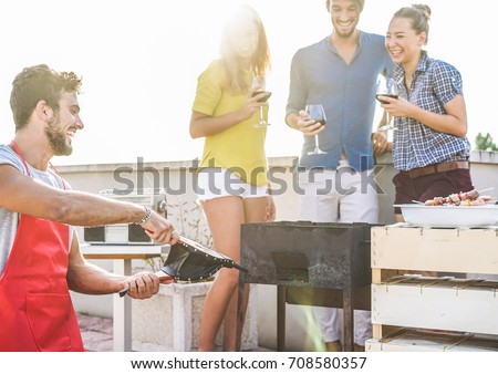 Similar – Image, Stock Photo Turn to the left side, mannequin hand on colorful background