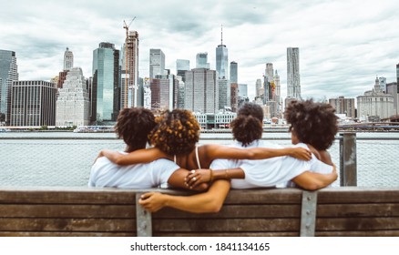 Group Of Friends Spending Time Togeher In New York City