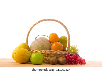 Group Fruits Shot Basket Stock Photo (Edit Now) 111900527