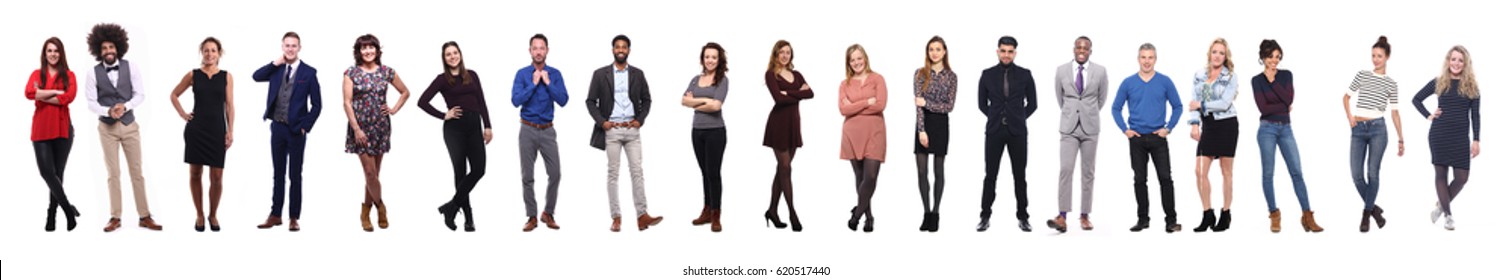 Group of full body people
