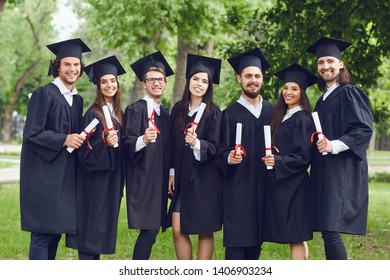 A Group Of Graduates Smiling