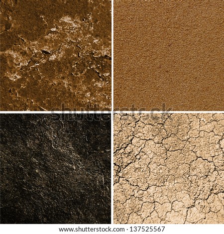 group of ground textures
