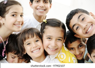 Group Of Happy Children