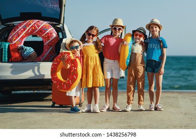 Happy Child Girl Goes Summer Travel Stock Photo 1396507892 | Shutterstock