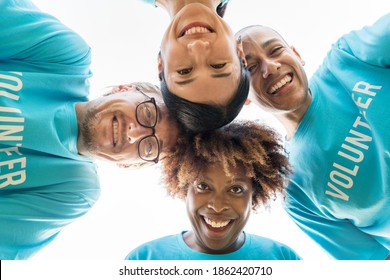 Group Of Happy And Diverse Volunteers