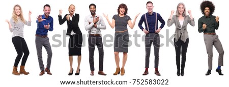 Similar – Image, Stock Photo Four people standing in a row on a ridge (2/2)