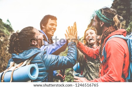 Similar – Image, Stock Photo The survival of the trees in the moorland forest