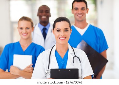 Group Of Healthcare Professionals In Hospital