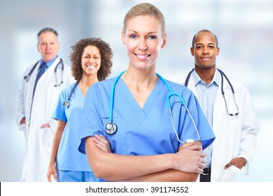 Group Of Hospital Doctors.