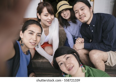 Group Japanese Friends Visiting Kyoto Stock Photo 558721339 | Shutterstock