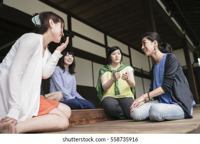 Group Japanese Friends Visiting Kyoto Stock Photo (Edit Now) 558735769