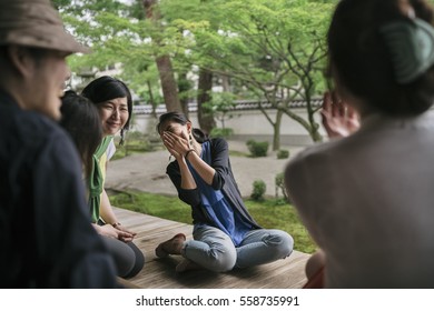 Group Japanese Friends Visiting Kyoto Stock Photo 558735991 | Shutterstock