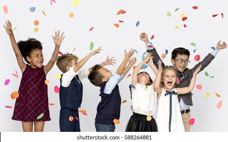 Group Of Kids Party Event Festive Celebration