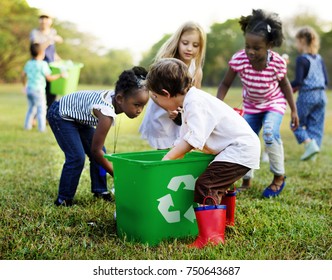 Group of kids school volunteer charity environment - Powered by Shutterstock