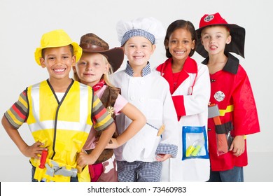 group of kids in uniforms costumes - Powered by Shutterstock