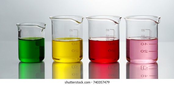 Group Laboratory Beaker Empty Filled Colorful Stock Photo (Edit Now ...