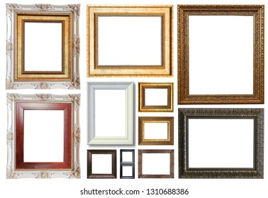 Group Luxury Picture Frame Isolated On Stock Photo 1310688386 ...