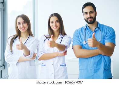 Group Medical Workers Portrait Hospital Stock Photo 1056577007 ...